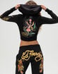 ED HARDY Tigers Womens Crop Zip-Up Hoodie image number 1