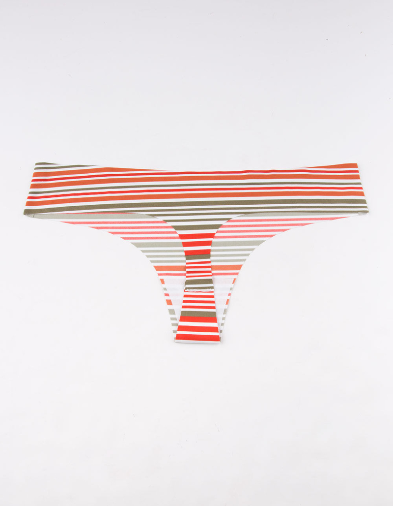 FULL TILT Laser Cut Stripe Thong image number 1