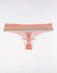 FULL TILT Laser Cut Stripe Thong image number 2