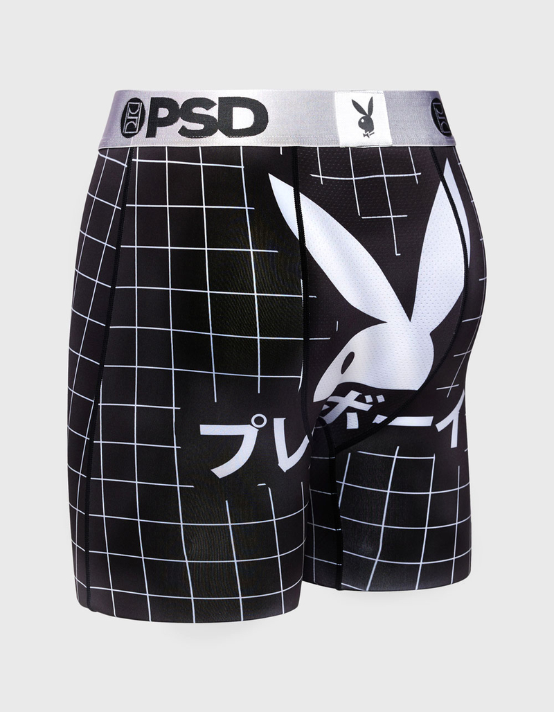 PSD Rhd Kanji Grid Playboy Mens Boxer Briefs image number 2