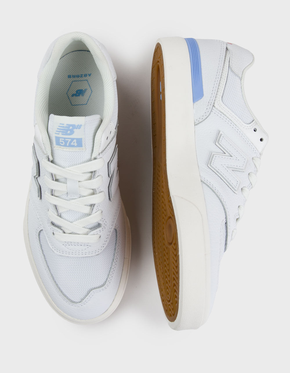 NEW BALANCE 574 Numeric Vulc Skate Shoes - WHITE COMBO | Tillys