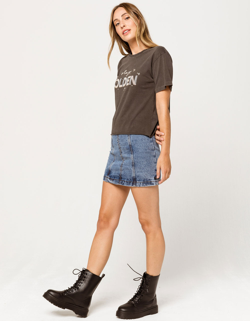 LIRA Stay Golden Womens Crop Tee image number 3