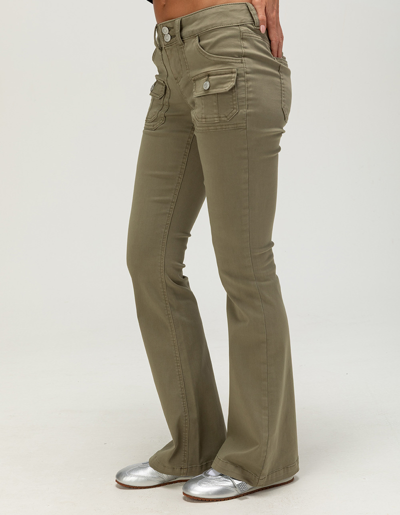FULL TILT Low Rise Stretch Womens Utility Pants image number 3