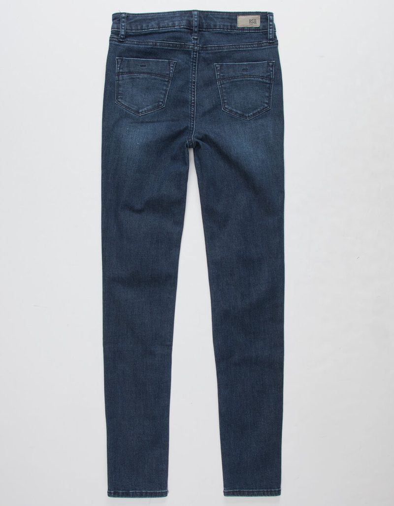 RSQ Manhattan High Rise Girls Ripped Skinny Jeans image number 4