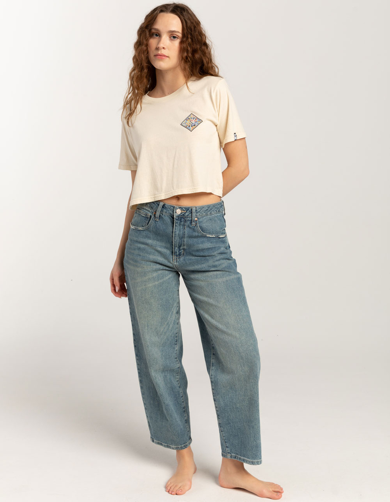 SALTY CREW Print Womens Crop Tee image number 3