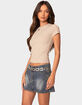 EDIKTED Tay Short Sleeve Top image number 3