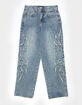 RSQ Applique Mens Baggy Jeans image number 7