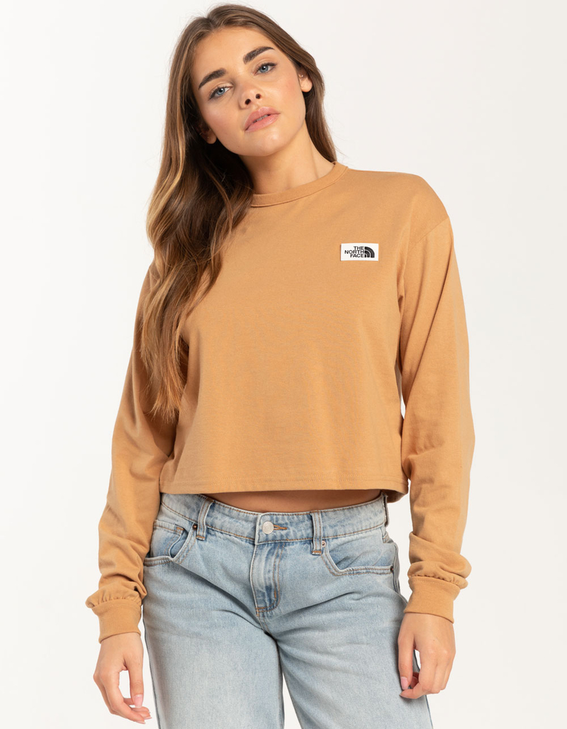 THE NORTH FACE Heritage Patch Womens Crop Long Sleeve Tee image number 0