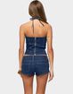 EDIKTED Jagger Denim Halter Top image number 3