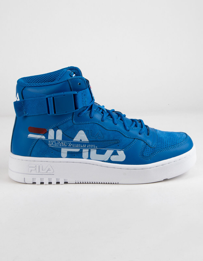 FILA FX-100 Print Mens Blue Mens Shoes image number 0
