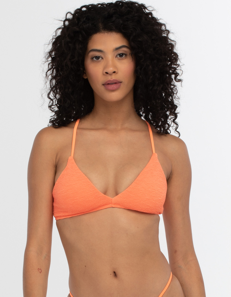 DAMSEL X-Back Mini Ruffle Triangle Bikini Top image number 2