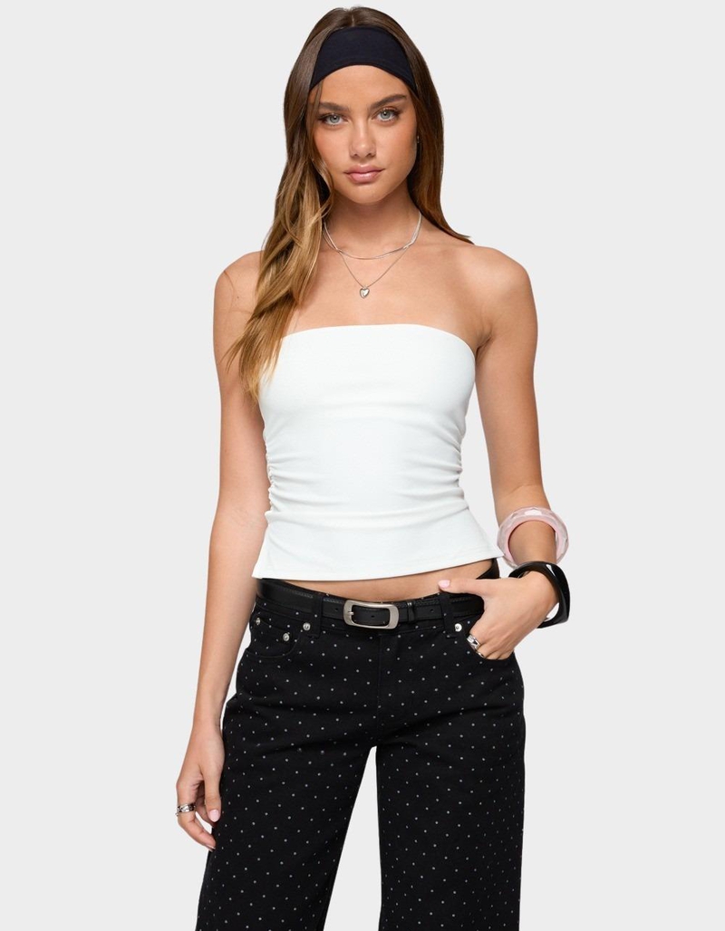 EDIKTED Karina Side Slit Tube Top image number 0