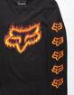 FOX Flame Head Black Boys T-Shirt image number 3