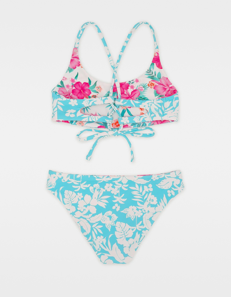 FEATHER 4 ARROW Paradise Cove Girls Reversible Bralette Bikini Set image number 3
