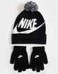 NIKE Swoosh Boys Pom Beanie and Glove Set image number 1