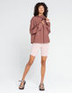 THE NORTH FACE Flyweight Hoodie Womens Maroon Jacket image number 4