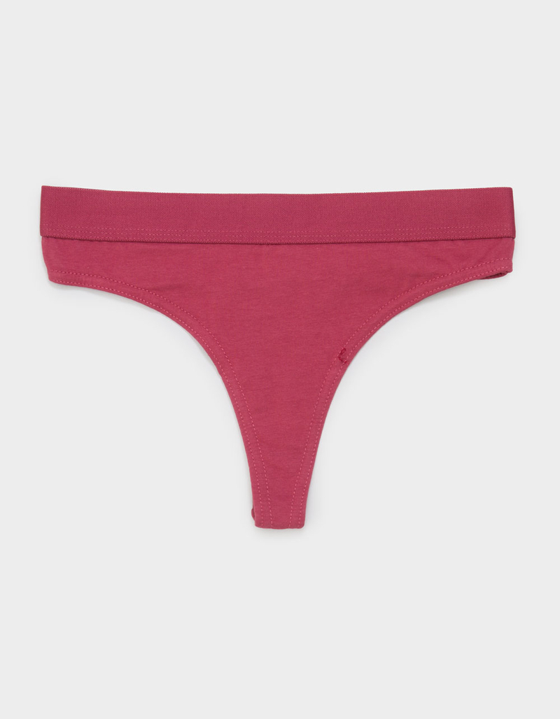 FULL TILT Waistband Cotton Thong image number 0