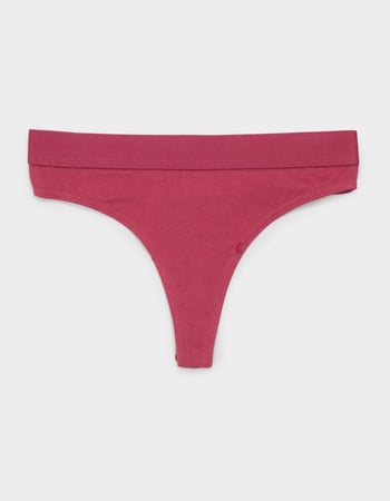 FULL TILT Waistband Cotton Thong Primary Image