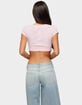 EDIKTED Cecey Button Up Crop Top image number 3