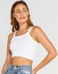 RSQ Seamless Ribbed White Cami image number 2