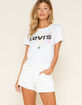 LEVI'S 501 Womens White Denim Shorts image number 3