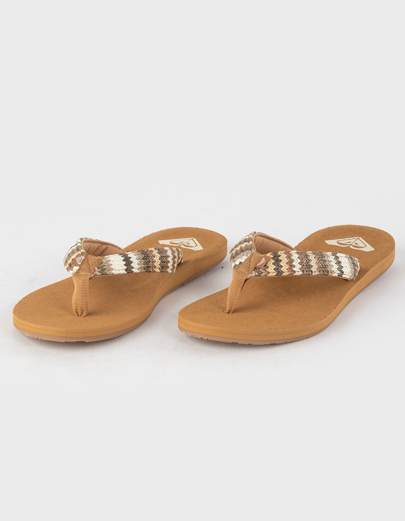 ROXY Porto Raffia Womens Thong Sandals image number 0