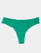 SKY & SPARROW Ribbed Lettuce Edge Thong image number 1
