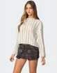 EDIKTED Stripey Shredded Sweater image number 3