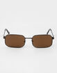 RSQ Rectangle Metal Sunglasses image number 2