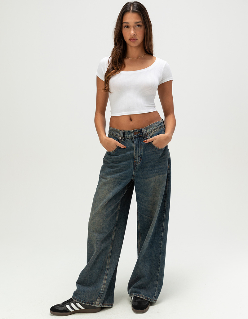 HEART & HIPS Womens Scoop Neck Top image number 1