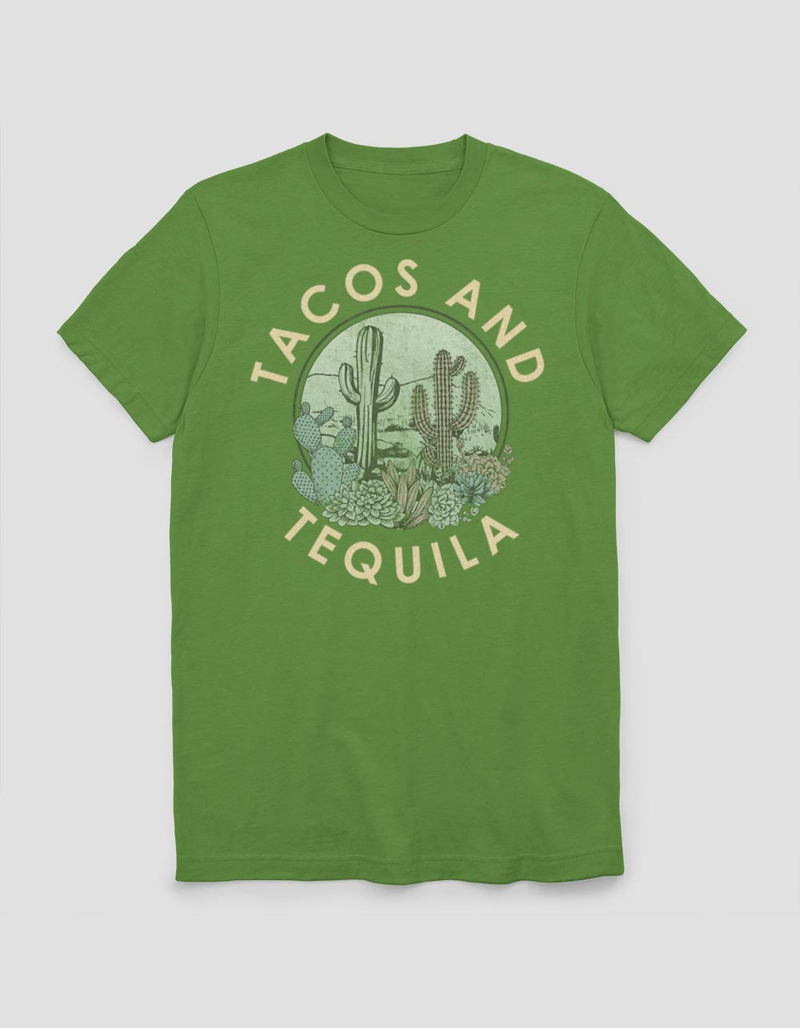 TEQUILA Tacos Cactus Unisex Tee image number 0