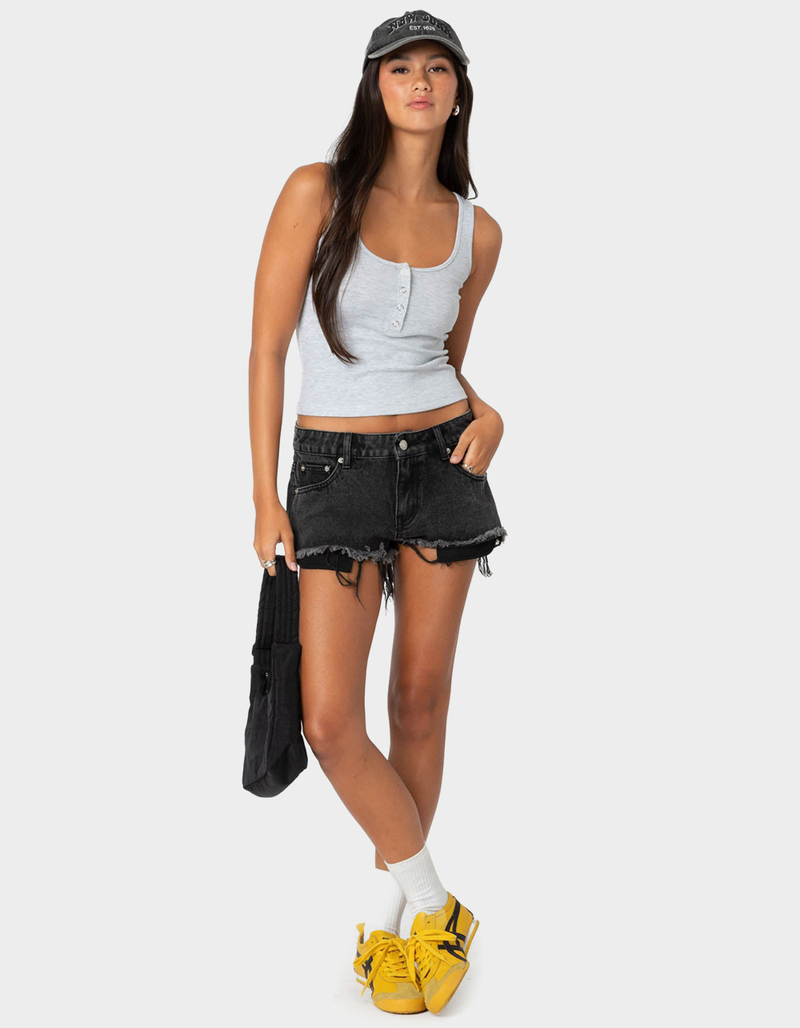 EDIKTED Tiana Henley Tank Top image number 1