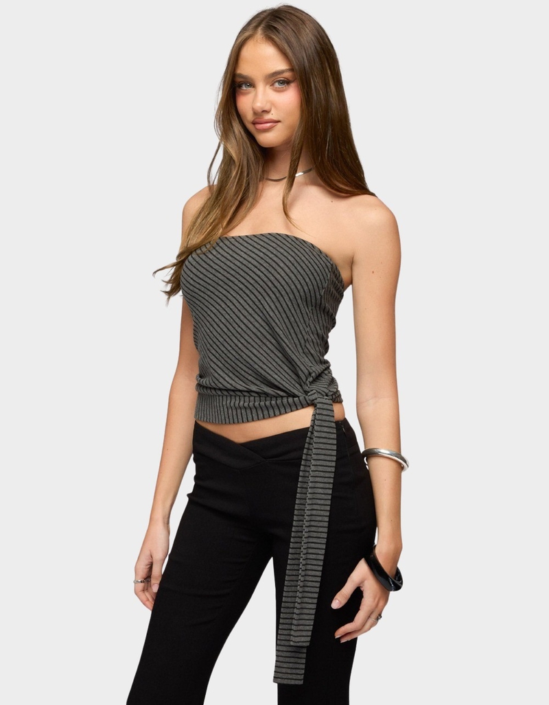 EDIKTED Margotte Striped Strapless Top image number 1