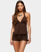 EDIKTED Jilly Braided Backless Halter Top image number 1