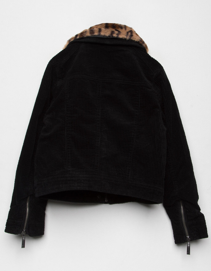 JOU JOU Corduroy Leopard Girls Jacket image number 1