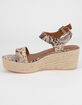 CITY CLASSIFIED Luthor Python Womens Espadrille Sandals image number 3