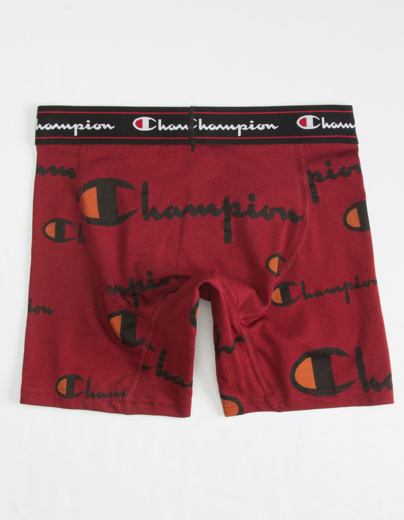 CHAMPION Script Printed Mens Boxer Briefs image number 1