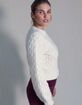 WEST OF MELROSE Womens Stitched Sweater image number 2