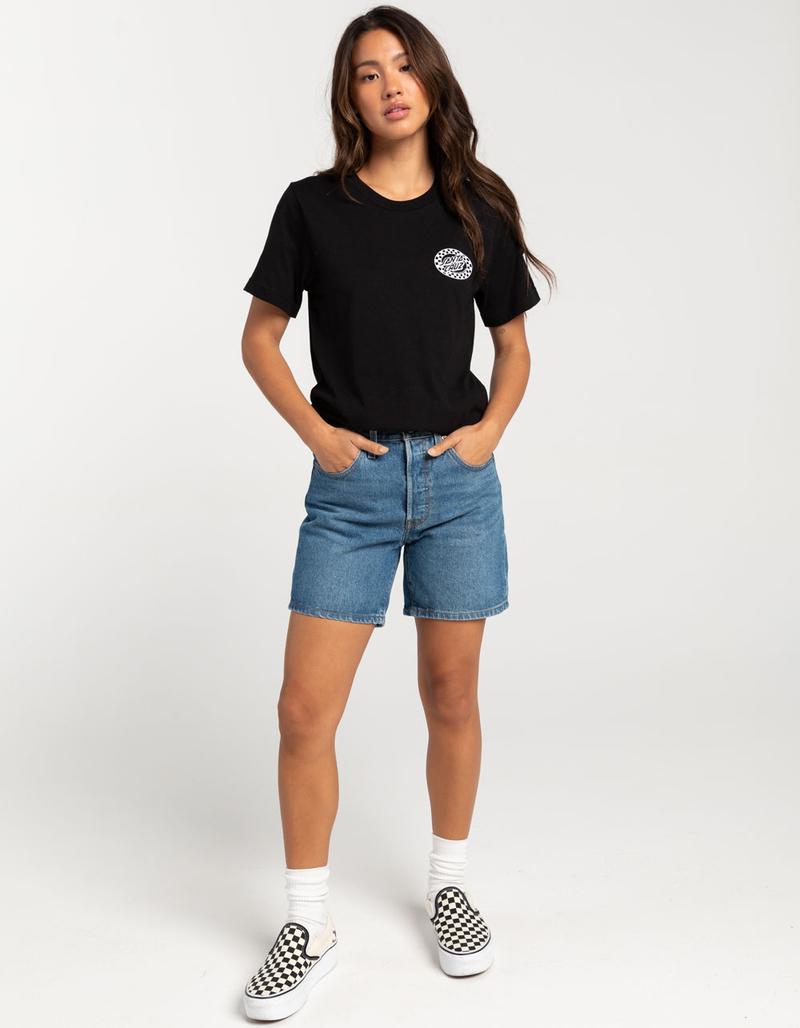 SANTA CRUZ Check Oval Mono Womens Boyfriend Tee image number 3