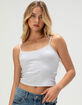 BOZZOLO Lace Trim Bow Womens Tank Top image number 1