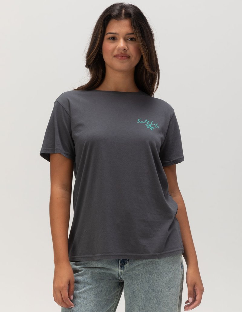 SALT LIFE Turtle Paradise Womens Boyfriend Tee image number 2