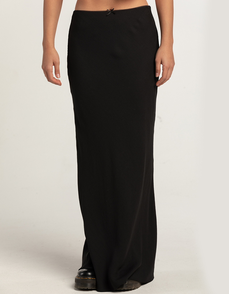 COTTON CANDY LA Womens Linen Maxi Skirt image number 1