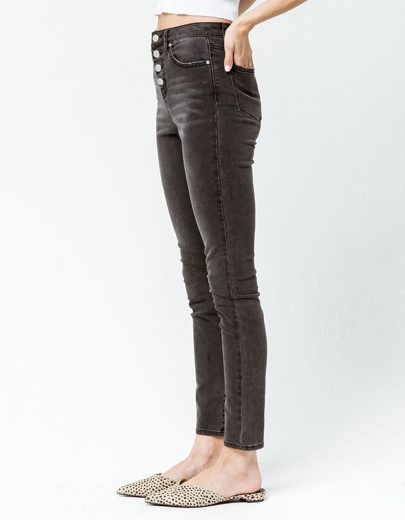 RSQ Exposed Button Manhattan High Rise Womens Skinny Jeans image number 2