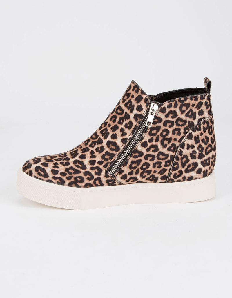 SODA Zip Platform Leopard Womens Shoes image number 2