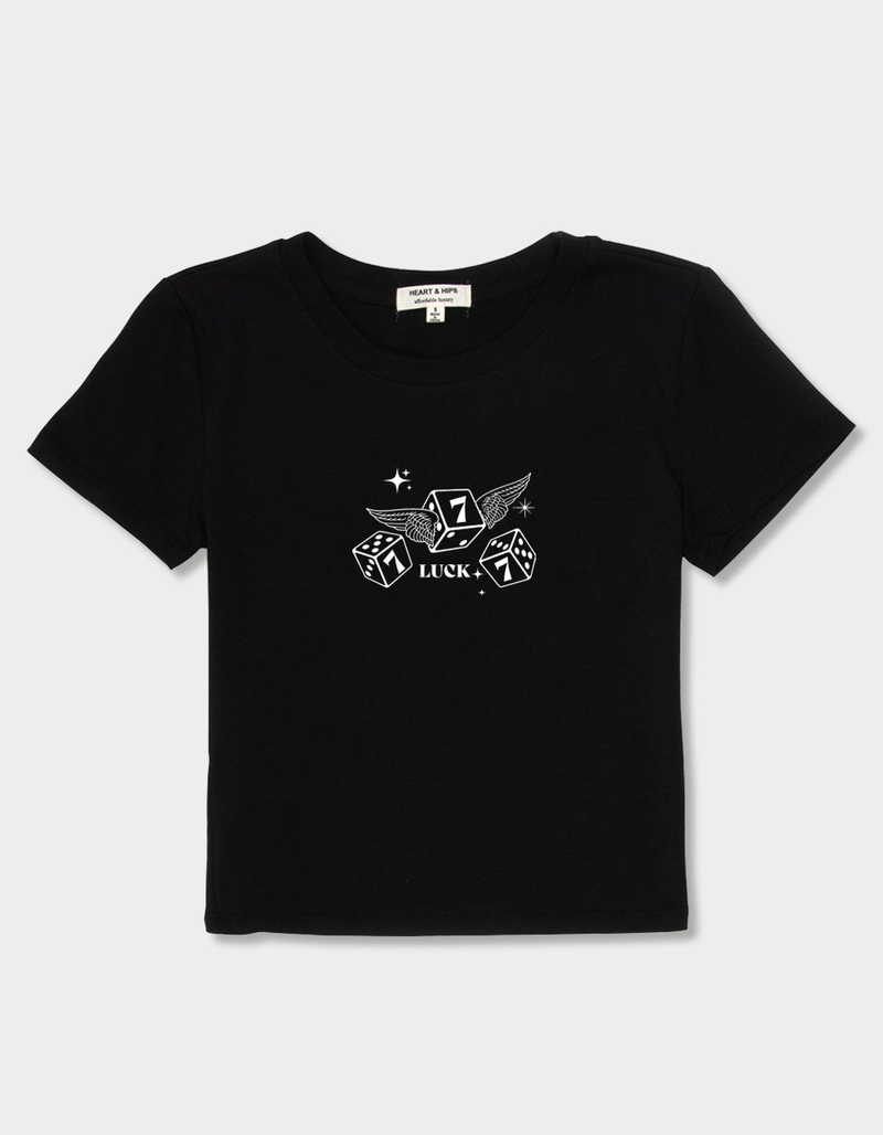 WINGS 777 Dice Womens Baby Tee image number 1
