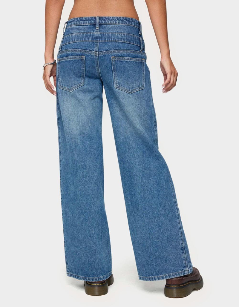 EDIKTED Abel Layered Look Low Rise Jeans image number 1