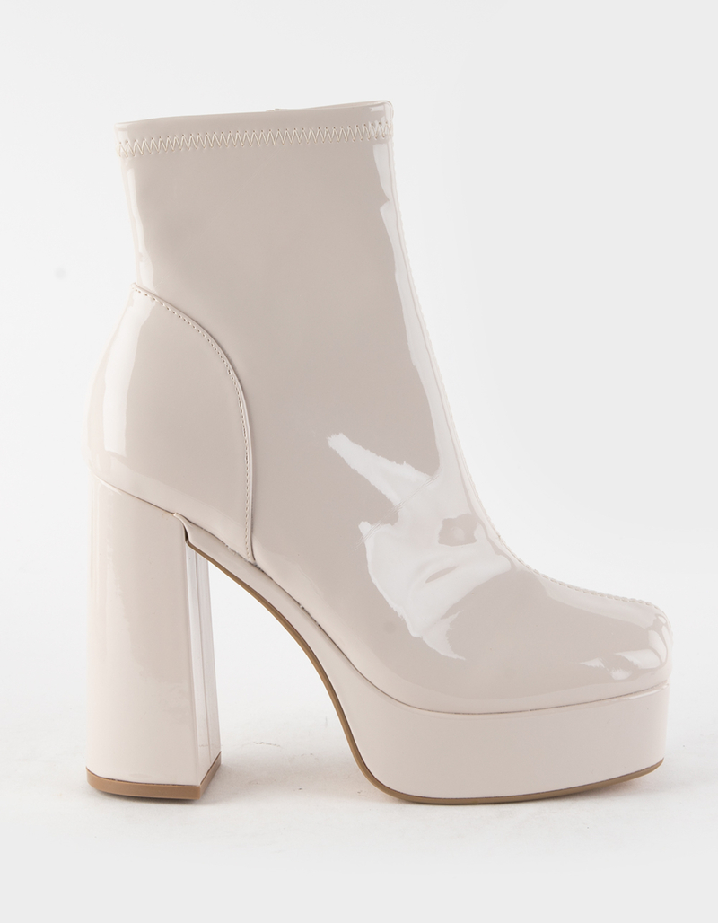 STEVE MADDEN Bianca Patent Platform Womens Boots image number 1