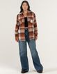 RSQ Womens Plaid Oversized Flannel image number 2
