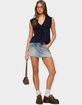 EDIKTED Rusanna V-Neck Babydoll Top image number 10