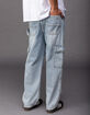 RSQ Mens Loose Fit Cargo Jeans image number 4
